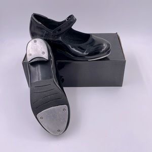 SOLD - Linodes Patent Tap Shoe, Girls & Boys